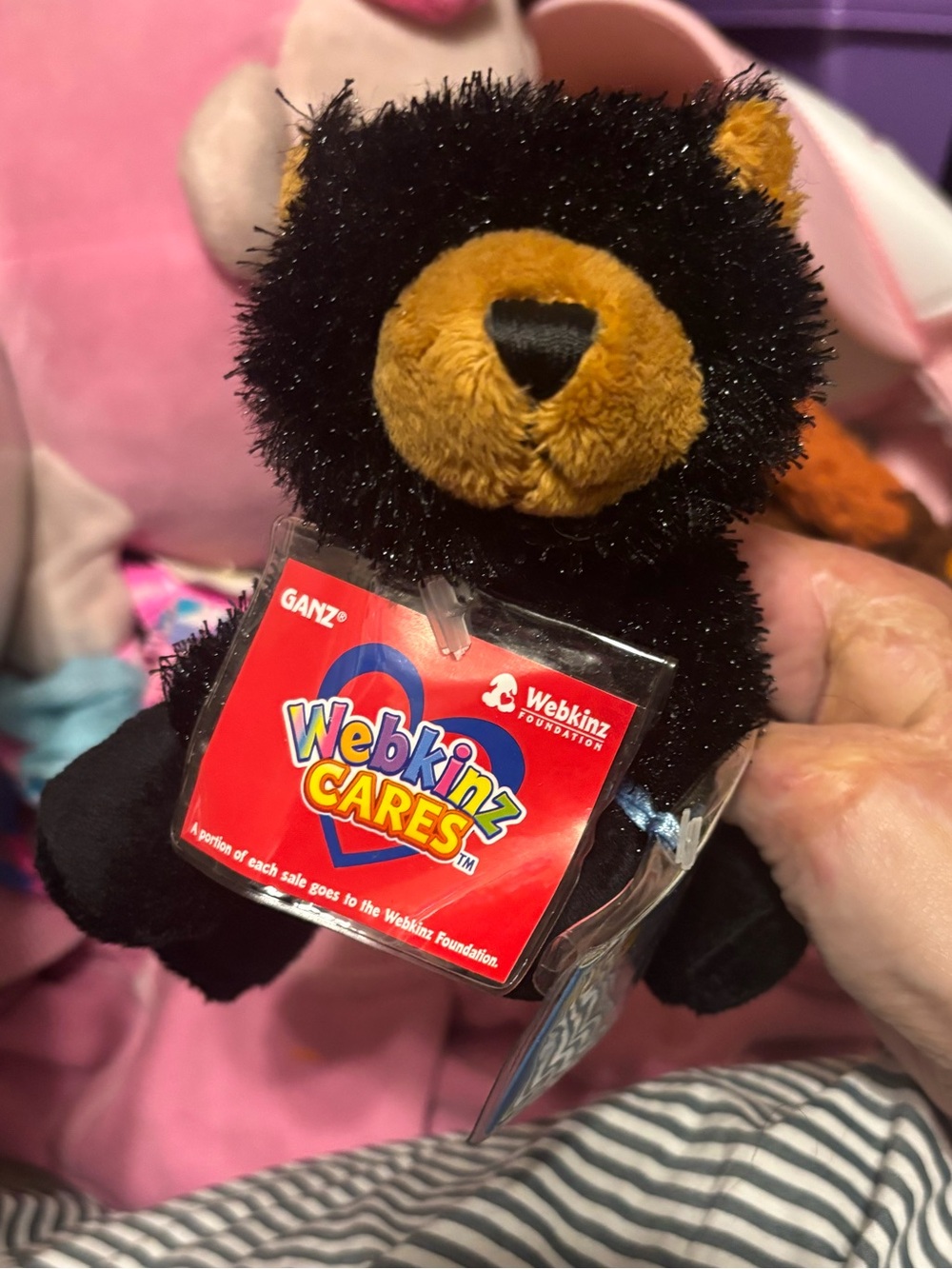 Webkinz Black Bear Plush Stuffed Animal Toy Sealed Code Tag NEW RARE RETIRED